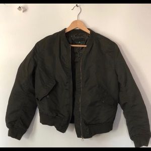 Uniqlo bomber jacket olive army green